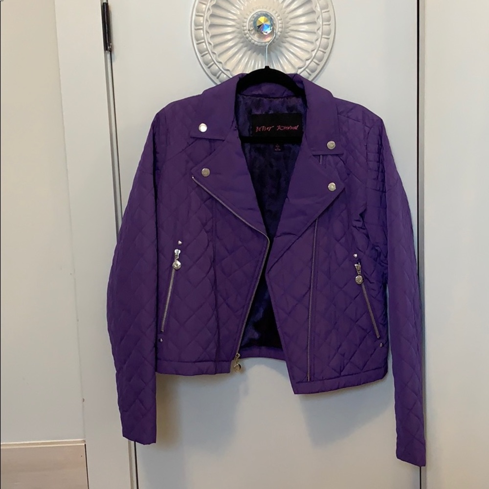 Biker Jacket Vinyl - Betsy Johnson